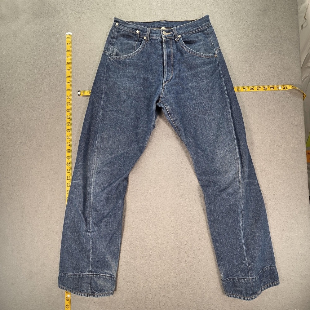 VTG Levis Engineered Jeans Mens Med Wash Blue Straight Twisted Fits 27x30
